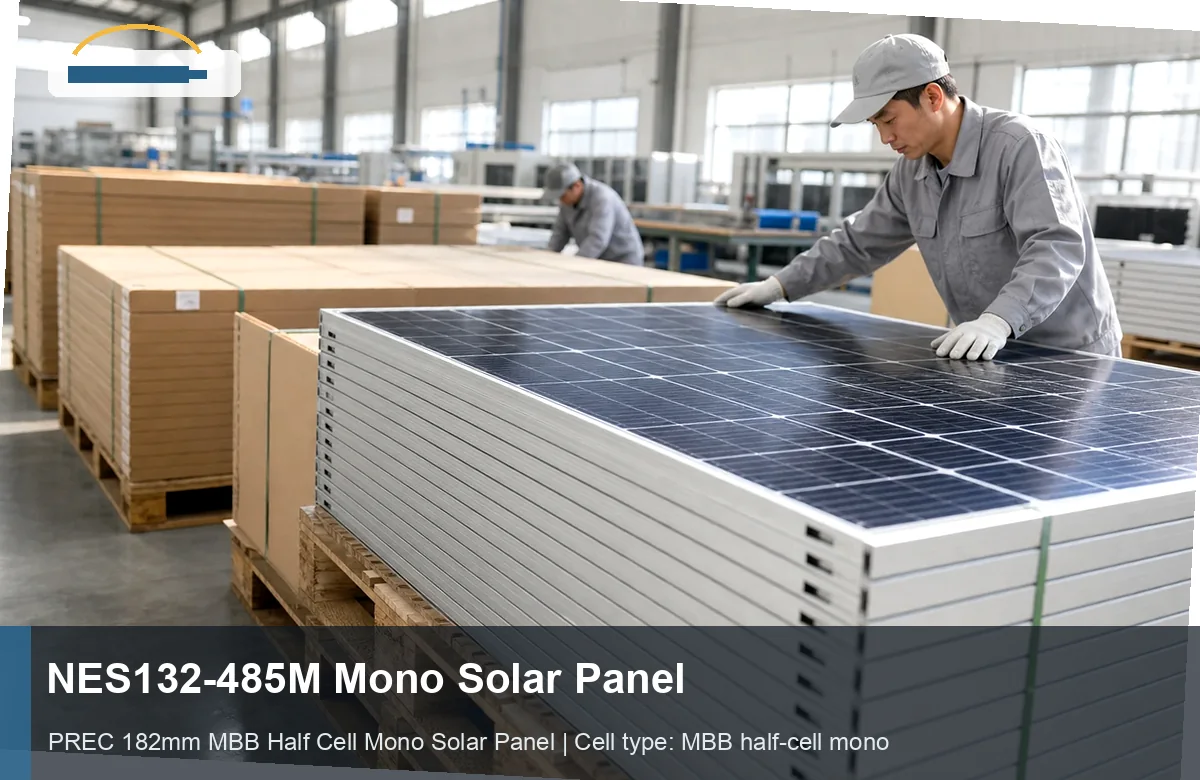 NES132-485M Mono Solar Panel